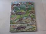 NIEUW leer en speel puzzel 1 puzzel wilde dieren 45 stukjes, Ophalen of Verzenden, 10 tot 50 stukjes, Nieuw