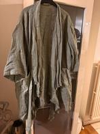 Linnen jasje Made in Italy - Maat 50/52 khaki, Kleding | Dames, Grote Maten, Made in Italy, Ophalen of Verzenden, Zo goed als nieuw