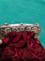 Avond tas antiek met zilveren beugel 1900, Ophalen of Verzenden