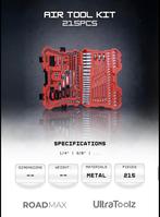 Nieuw UltraToolz 215-delige professionele doppenset, Dr.Nolenslaan 157E 6136GM Sittard, Nieuw, Ophalen of Verzenden, Info@roadmax.nl