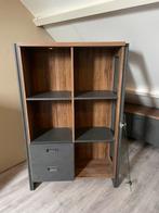 Eiken Design Buffetkast / Vitrinekast In Topstaat! (Meubels, Ophalen, Eikenhout, 50 tot 100 cm, Zo goed als nieuw