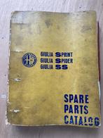 Alfa Romeo Giulia 1600 Sprint Spider SS Speciale, Ophalen