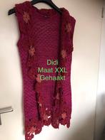 Didi gehaakt vest met bloemen maat XXL (cyclaam), Ophalen of Verzenden, Didi, Roze, Zo goed als nieuw