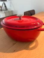 Zwilling ovale Cocotte - 29 cm - Braadpan, Ophalen of Verzenden, Gebruikt, Gietijzer, Koekenpan of Braadpan