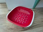 Tupperware Allegra fruitschaal, vergiet met schaal, lekbak., Tupperware, Schaal, Onbekend, Ophalen of Verzenden