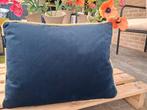 Blauw sierkussen Mars&More 30x40 cm, Ophalen of Verzenden, Nieuw, Blauw, Rechthoekig