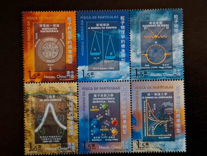 Macau 2002 Particle Physics, Postzegels en Munten, Postzegels | Azië, Postfris, Oost-Azië, Ophalen of Verzenden