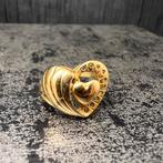 21k gouden ring hart model, Sieraden, Tassen en Uiterlijk, Ringen, Ophalen of Verzenden, Nieuw, Goud