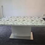Eettafel te koop – modern, stevig, met of zonder hoes, Gebruikt, 100 tot 150 cm, Ophalen of Verzenden, Metaal