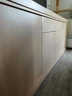 Massief Eiken Dressoirkast met Druksysteem - Snel Ophalen!, Huis en Inrichting, Ophalen, Eikenhout, Zo goed als nieuw, 200 cm of meer