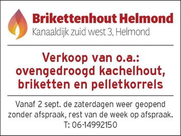 Zaterdag geopend van 9.00 uur tm 16.00 uur hout briketen enz beschikbaar voor biedingen