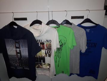 Pakketje van 16 stuks jongens shirts, polo's, longsleeves beschikbaar voor biedingen