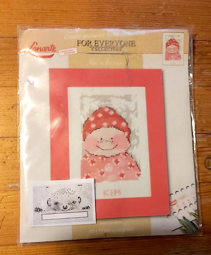 borduren: BORDUURPAKKET KIM - Lanarte nr. 15593, Hobby en Vrije tijd, Borduren en Borduurmachines, Nieuw, Borduurpakket, Handborduren