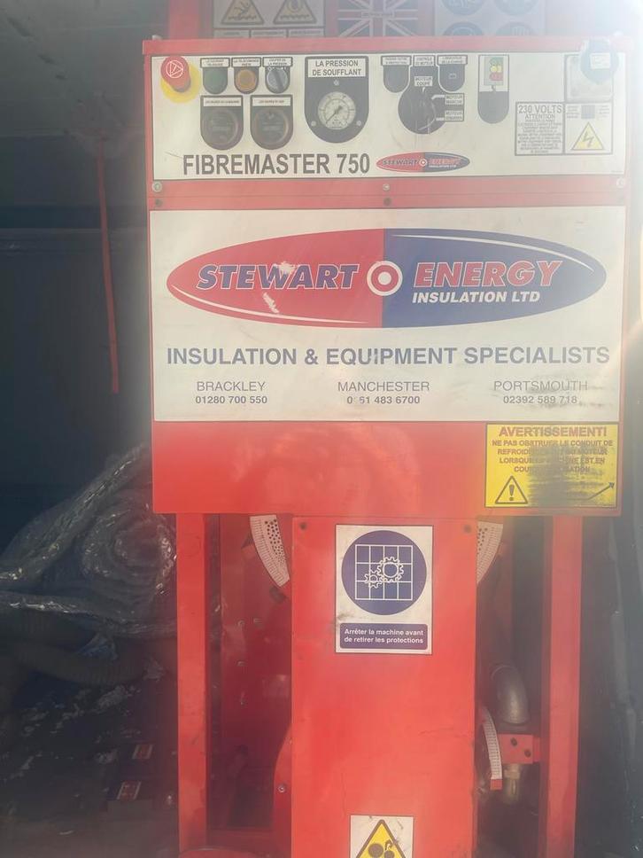 Inblaasmachine voor wol , Stewart Energy Fibremaster 750, Doe-het-zelf en Verbouw, Isolatie en Afdichting, Overige materialen