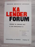 Kalender Forum.  Grafische Universiteit Antwerpen, Rechthoekig Staand, Ophalen of Verzenden, Zo goed als nieuw, A1 t/m A3