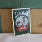 Wand plaat metaal reclame Sunlight zeep 20 x 30 cm, Ophalen of Verzenden, Gebruikt