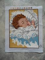 Borduurwerk "Slapende baby", Ophalen of Verzenden, Zo goed als nieuw, Handborduren, Onderdeel of Toebehoren