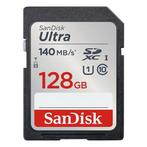Sandisk ultra 128gb 140mb/s (SD Kaart) *Nieuw*, Sandisk 1, Nieuw, Ophalen of Verzenden, Fotocamera