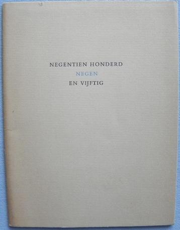 Negentien honderd negen en vijftig, boek met houtgravure