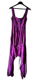 paarse zijde jumpsuit van High use maat 36 (21424), Ophalen of Verzenden, Zo goed als nieuw, Maat 36 (S), Zwart