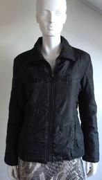 Casual clothing doorgestikte zwarte voorjaars jas mt M, Verzenden, Gedragen, Zwart