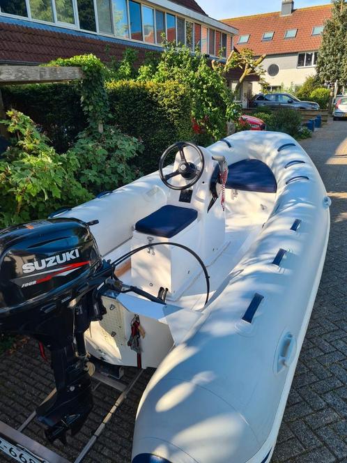 Rib Mercury 4.80 met 15pk en trailer, Watersport en Boten, Rubberboten, Zo goed als nieuw, Overige merken, Overige materialen