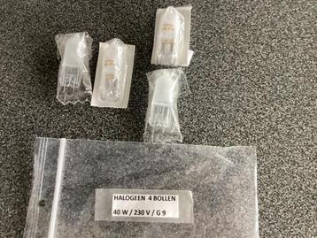 4 stuks Nieuwe Osram Halogeen lampjes 40Watt / 230V / G9  beschikbaar voor biedingen