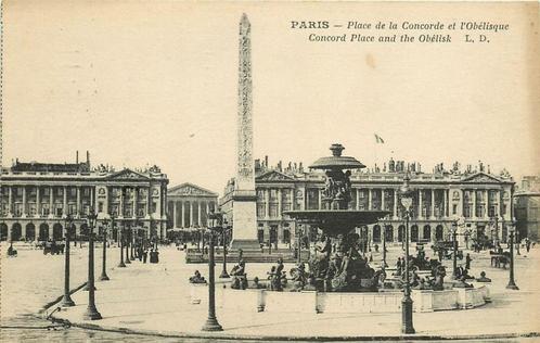 (376-193-001) Paris La Place de la Concorde, Verzamelen, Ansichtkaarten | Buitenland, Frankrijk, Verzenden
