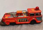 Vintage blikken brandweerwagen oud speelgoed jaren 50-60, Ophalen