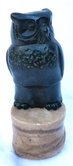 Natuurstenen uil beeld kunstwerk wijsheid schoonheid kracht, Ophalen of Verzenden