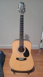 Stagg Gitaar + Hoes, Standaard & Riem, Ophalen, Gebruikt, Western- of Steelstringgitaar