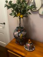 Chinese Gemberpot met Prachtige Kleuren, Huis en Inrichting, Overige kleuren, Aardewerk of Porselein, Ophalen of Verzenden, Zo goed als nieuw