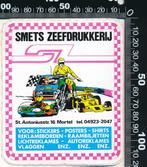 Sticker: Smets Zeefdrukkerij - Mortel, Verzamelen, Stickers, Verzenden, Zo goed als nieuw, Bedrijf of Vereniging