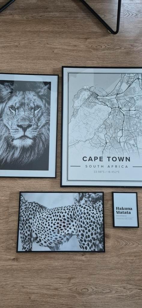 Diverse Posters met Lijst, Huis en Inrichting, Woonaccessoires | Schilderijen, Tekeningen en Foto's, Zo goed als nieuw, Foto of Poster