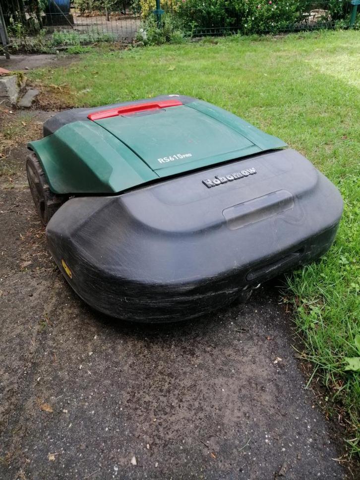 Robomow robot grasmaaier, Tuin en Terras, Grasmaaiers, Gebruikt, Accu-grasmaaier, 50 cm of meer, Cirkelmaaier, Mulchfunctie, Ophalen