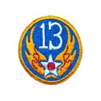 WWII USAAF 13th Air Force Patch, Verzamelen, Embleem of Badge, Amerika, Luchtmacht, Ophalen of Verzenden