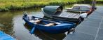 Stalen roeiboot / visboot  eventueel met Yamaha 9.9pk motor, Watersport en Boten, Ophalen, Gebruikt, Staal, Met motor