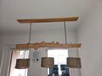 Drijfhout Lamp met 3 Lampenkappen, Ophalen, Minder dan 50 cm, Hout, Landelijk