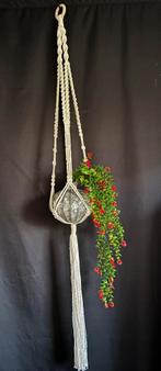 Macramé handgemaakte plantenhanger, Ophalen of Verzenden, Zo goed als nieuw