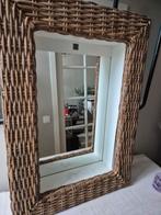 Spiegel met Rotan Frame riviera maison, 100 tot 150 cm, Ophalen of Verzenden, Zo goed als nieuw, Rechthoekig