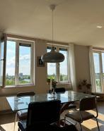 Zeer nette glazen eettafel, Ophalen, 200 cm of meer, 50 tot 100 cm, Rechthoekig