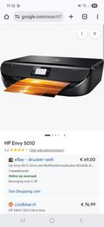 Inktjet printer / scanner / kopieer apparaat HP ENVY 5010, Computers en Software, Printers, Ophalen, Zo goed als nieuw