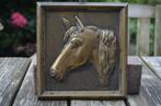 Mooie koperen plaquette van een paardenhoofd., Antiek en Kunst, Antiek | Koper en Brons, Ophalen of Verzenden, Koper