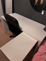 Bureau, bed en kast wit, Ophalen of Verzenden, Gebruikt