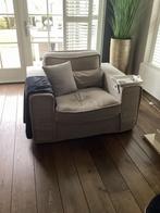 2 Riviera Maison Loveseats - Beige Stof, Wasbare Bekleding, Huis en Inrichting, Ophalen, Gebruikt, 100 tot 125 cm, 125 cm of meer