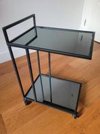 Bijzettafel op wielen met spiegelplanken, Ophalen, Minder dan 45 cm, Minder dan 55 cm, Zo goed als nieuw