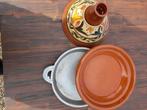 Tajine met ijzeren onderplaat, Huis en Inrichting, Keuken | Potten en Pannen, Overige materialen, Overige typen, Zo goed als nieuw