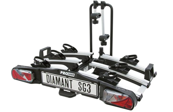 Actie : Pro User Diamant SG3 - Fietsendrager - 3 Fietsen, Auto diversen, Fietsendragers, Nieuw, Trekhaakdrager, 3 fietsen of meer