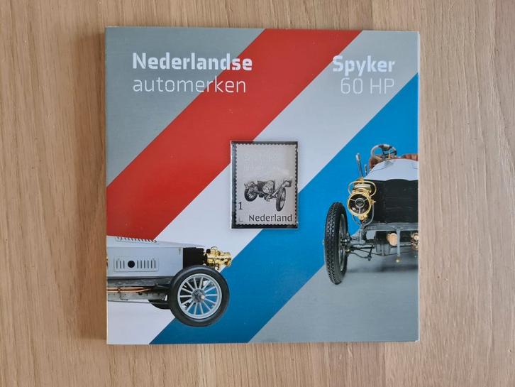 Postzegel met zilver - Nederlandse automerken - Spyker 60HP, Postzegels en Munten, Postzegels | Nederland, Ophalen of Verzenden