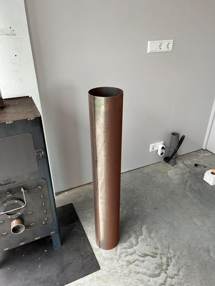 Weltevree OUTDOOROVEN 1 meter cortenstaal 150mm kachelpijp, Tuin en Terras, Tuinhaarden, Zo goed als nieuw, Ophalen